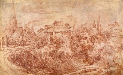 Pejzaż z postaciami autorstwa François Boucher