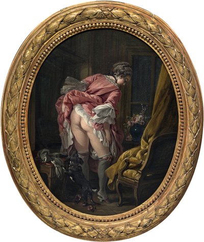 "Niedyskretne oko" Obraz Francois Bouchera (1703-1770) ok. 1742 r. Ze zbiorów prywatnych autorstwa François Boucher