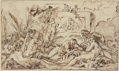 Nimfy i bogowie rzek autorstwa François Boucher