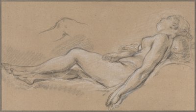 Leżąca nimfa autorstwa François Boucher