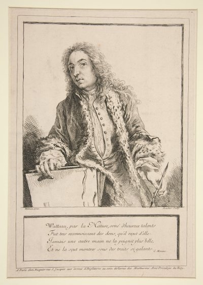Autoportret autorstwa Antoine’a Watteau autorstwa François Boucher