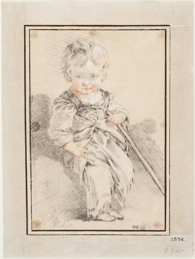 Siedzący chłopiec autorstwa François Boucher