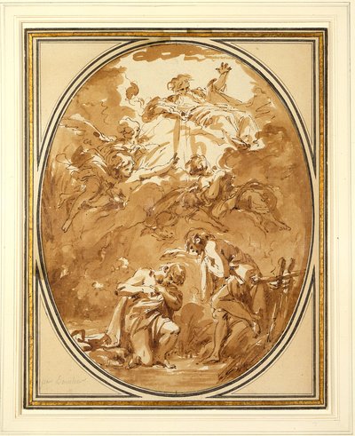 Chrzest Chrystusa autorstwa François Boucher
