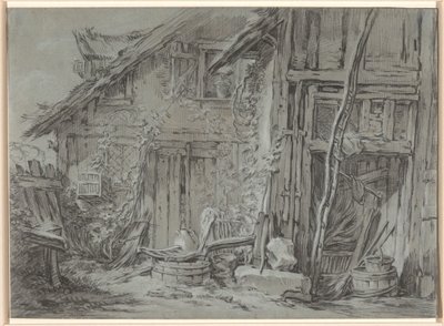 Zrujnowany dom wiejski autorstwa François Boucher