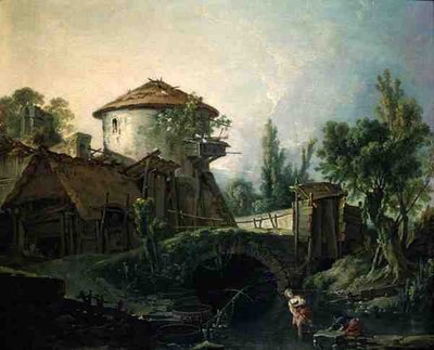 Wiatrak, ok. 1750 (olej na płótnie) autorstwa François Boucher