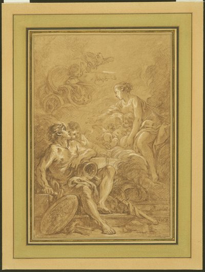 Wenus rozkazująca Wulkanowi przygotować broń dla Eneasza autorstwa François Boucher
