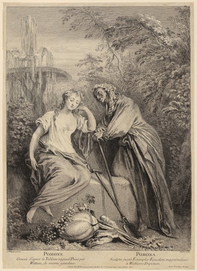 Vertumnus i Pomona autorstwa François Boucher