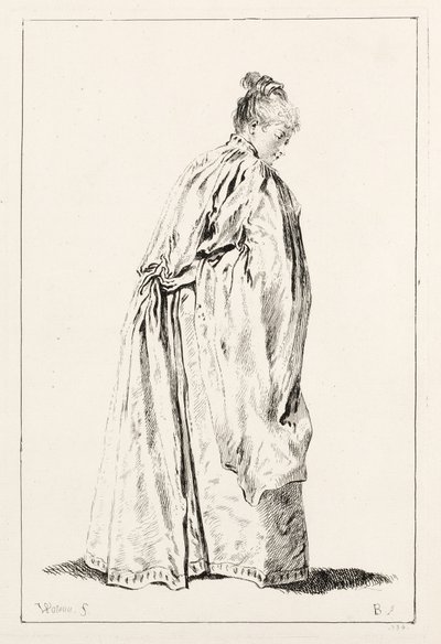 Kobieta stojąca autorstwa François Boucher