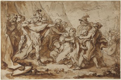 Kobiety i żołnierze autorstwa François Boucher