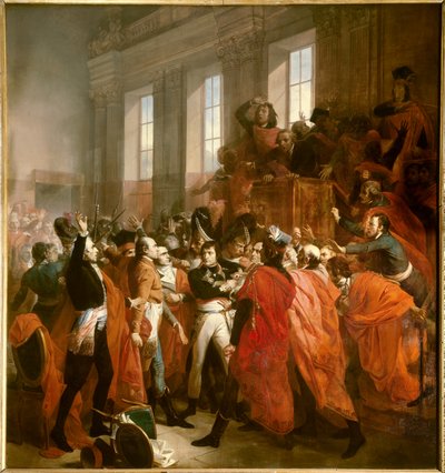 Bonaparte i Sobór Pięciuset w St. Cloud autorstwa Francois Bouchot