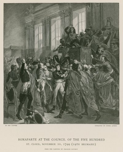 Bonaparte na Soborze Pięciuset autorstwa Francois Bouchot