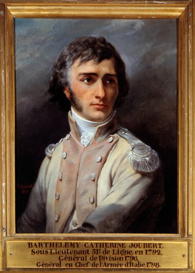 Portret Barthelemy Joubert (1769 - 1799) w mundurze podporucznika autorstwa Francois Bouchot