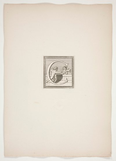 Monogram C z Putti autorstwa Francois Chauveau