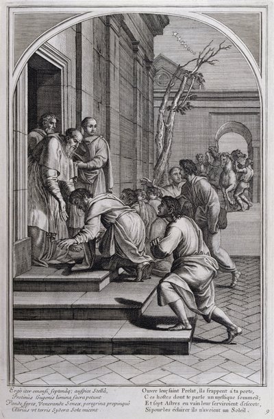 Ilustracja z „Życia św. Brunona, założyciela zakonu Chartreux” Paryż 1660. według obrazów Eustachego Le Sueura i grawerowana przez Fran Sois Chauveau ©UIG/Leemage autorstwa Francois Chauveau