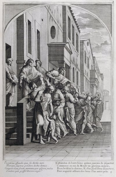 Ilustracja z „Życia św. Brunona, założyciela zakonu Chartreux” Paryż 1660. według obrazów Eustachego Le Sueura i grawerowana przez Fran Sois Chauveau ©UIG/Leemage autorstwa Francois Chauveau