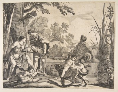 Meleager i Atalanta, 1643. autorstwa Francois Chauveau