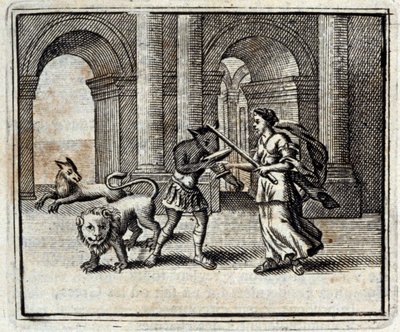 Towarzysze Ulissesa. Bajki Jean de La Fontaine (1621-95). Ilustracja François Chauveau (1613-1676). Wydanie z 1728 r. autorstwa Francois Chauveau