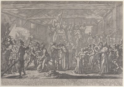 Męczennicy Gorchum, 1630-87. autorstwa Francois Collignon