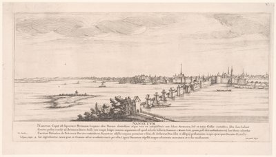 Widok Nantes Nannetum (tytuł na obiekcie) Riverscapes we Francji (tytuł serii) autorstwa Francois Collignon