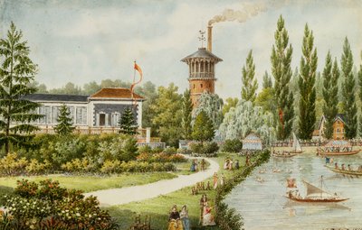Park rozrywki pod Paryżem, 1846 autorstwa Francois Debret