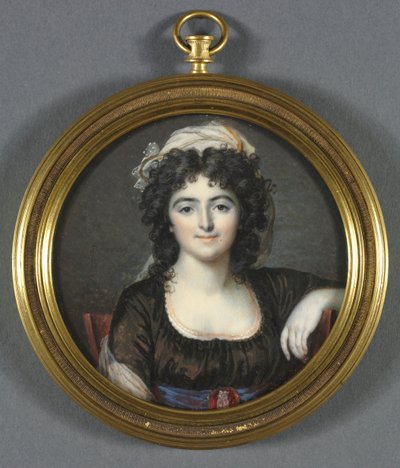 Portret kobiety w brązowej sukience, 1795. autorstwa Francois Dumont