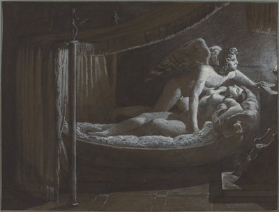 Kupidyn z Psychą gaszący lampę autorstwa Francois Edouard Picot