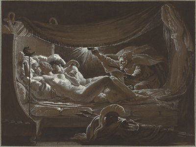 Wulkan odkrywa Wenus i Marsa autorstwa Francois Edouard Picot