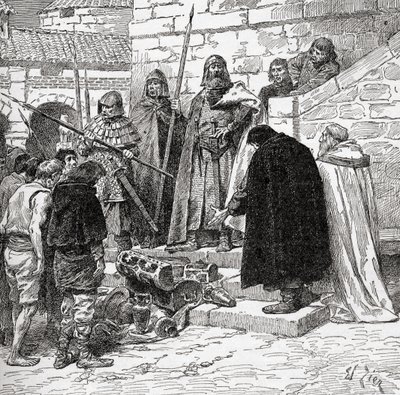 Zebranie Dane Gelta, z książki „Kościół anglikański: historia dla ludu”, wydanej ok. 1910 r. autorstwa Francois Edouard Zier