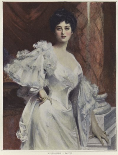 Portret Mademoiselle O Pastre autorstwa Francois Flameng