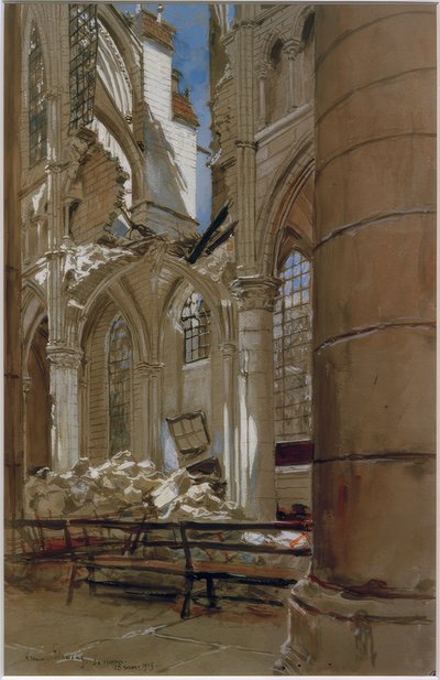 Soissons, 18 maja 1915 autorstwa Francois Flameng
