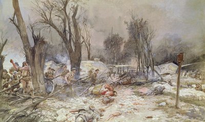 Ofensywa pod Saint-Pierre-Aigle, lipiec 1918 r. autorstwa Francois Flameng