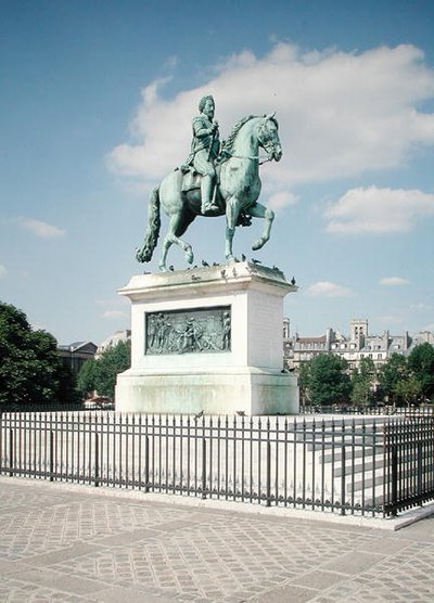 Posąg konny Henryka IV (1553-1610) 1818 (brąz) autorstwa Francois Frederic Lemot