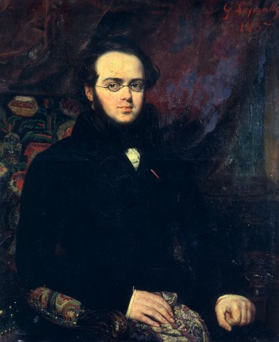 Portret Jacques’a Fromentala Elie Levy’ego, znanego jako Halevy (Paryż autorstwa Francois Gabriel Guillaume Lepaulle