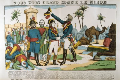 Napoleon i generał Kleber na wyprawie do Egiptu, 1798, c1835 autorstwa Francois Georgin