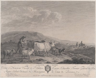 Świeży poranek, koniec XVIII, początek XIX wieku. autorstwa Francois Godefroy