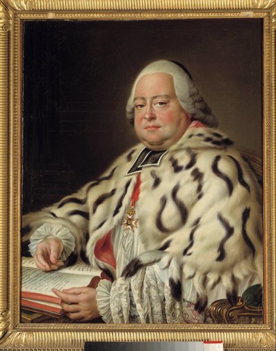 Portret Francois Camille de Lorraine, Kawaler Maltański (1726-1788) Opata Świętego Wiktora z Marsylii, Wielki Dziekan Kapituły Katedry Strasburskiej Obraz Francois Hubert Drouais (1727-1775) XVIII wiek. Ciemny. 0,79 x 0,64 m. Wersal, autorstwa Francois Hubert Drouais