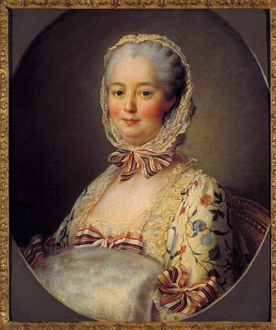 Portret Jeanne Antoinette Poisson, markizy Pompadour (znanej jako Madame de Pompadour autorstwa Francois Hubert Drouais
