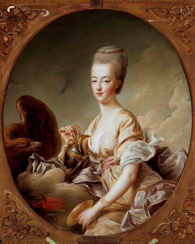 Portret Marii Antoniny (1755-1793), Dauphine, obraz Hebe autorstwa Francois Hubert Drouais (1727-1775) 1773 Nd. 0,96x0,8 m Chantilly, Conde museum - Portret Marii Antoniny z Austrii (1755-1793), Dauphine of France, jako Hebe, autorstwa Francois-Hubert D autorstwa Francois Hubert Drouais