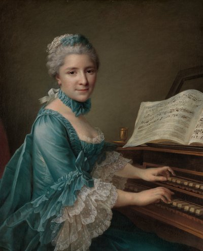 Portret kobiety, podobno Madame Charles Simon Favart..., 1757. autorstwa Francois Hubert Drouais