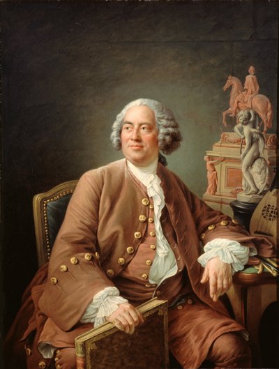 Portret architekta Edmé Bouchardona 1698-1762. autorstwa Francois Hubert Drouais