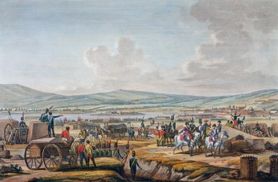 Napoleon odwiedzający roboty oblężnicze w Gdańsku pod dowództwem marszałka Lefebvre