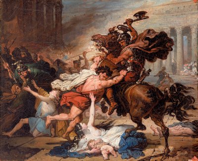 Zniszczenie Jerozolimy przez Rzymian autorstwa François Joseph Heim