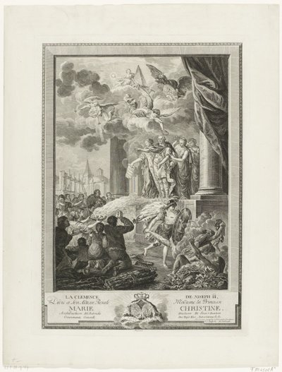 Łaskawość Józefa II rytowana przez Mathiasa de Sallieth autorstwa Francois Joseph Pfeiffer