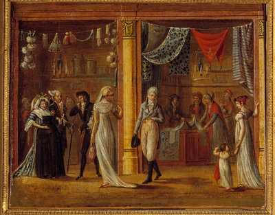 Drewniana galeria Pałacu Królewskiego autorstwa Francois Joseph baron Bosio