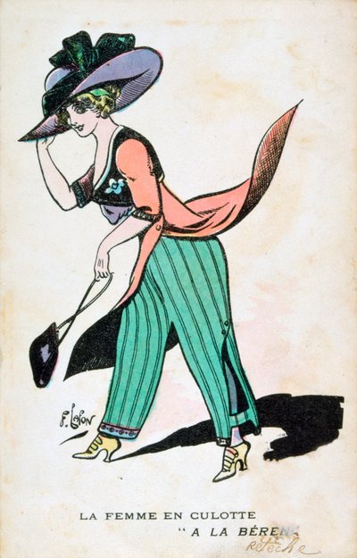 Kobieta w bryczesach, XX wiek autorstwa Francois Lafon