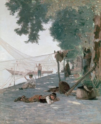 Sieci i rybacy autorstwa Francois Louis David Bocion