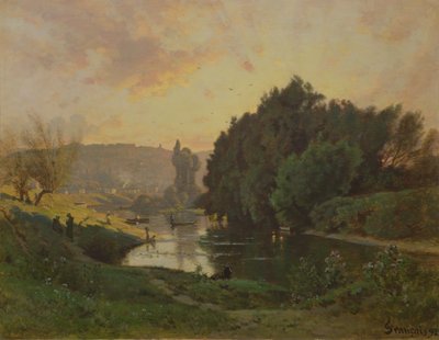 Scena z Bas-Meudon, 1892 autorstwa Francois Louis Francais