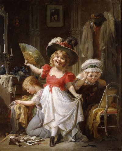 Ubieranie się, autorstwa Francois Louis Lanfant de Metz