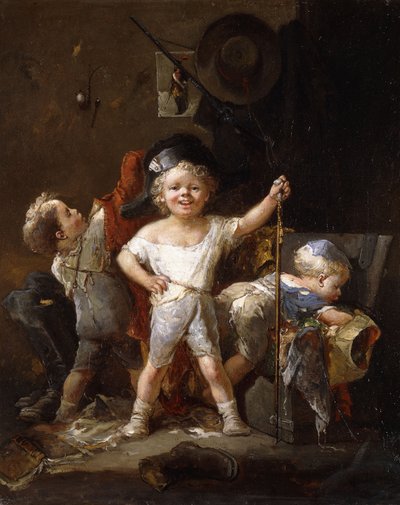 Ubieranie się, autorstwa Francois Louis Lanfant de Metz
