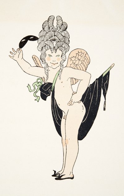 Cherubin z Personages de Comedie, wyd. 1922 (druk szablonowy) autorstwa Francois Louis Schmied
